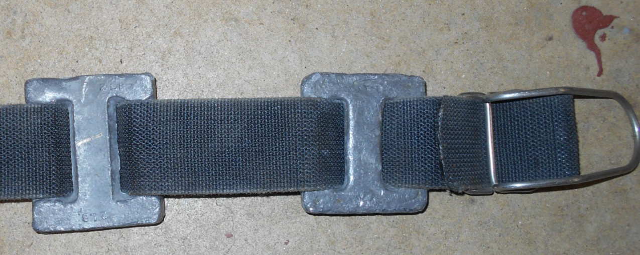6 Lead Weights Weighted Scuba Diving Belt With 13 lbs Unbranded