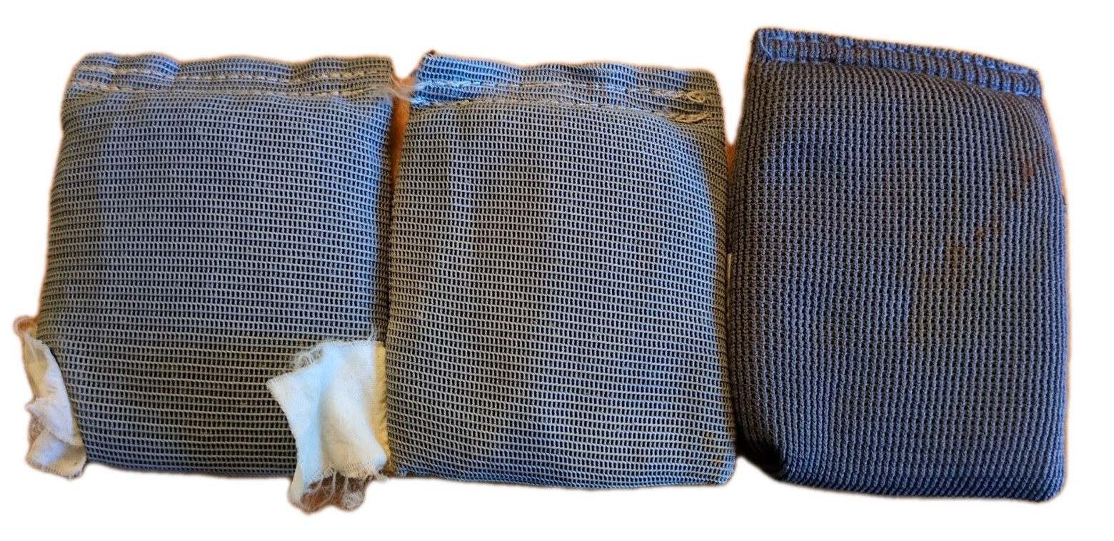 Lot Of 3 Scuba Weight Bags, 2lbs Each, Total Of 6lbs