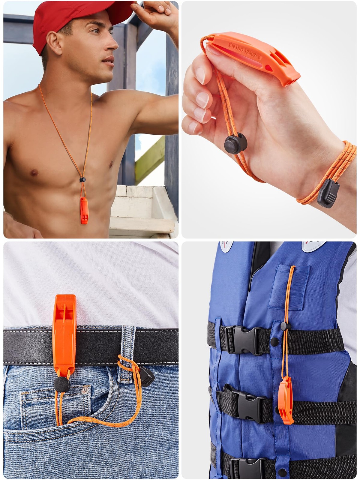 HEETA Waterproof Dry Bag for Women Men, Roll Top Lightweight 10L, Orange