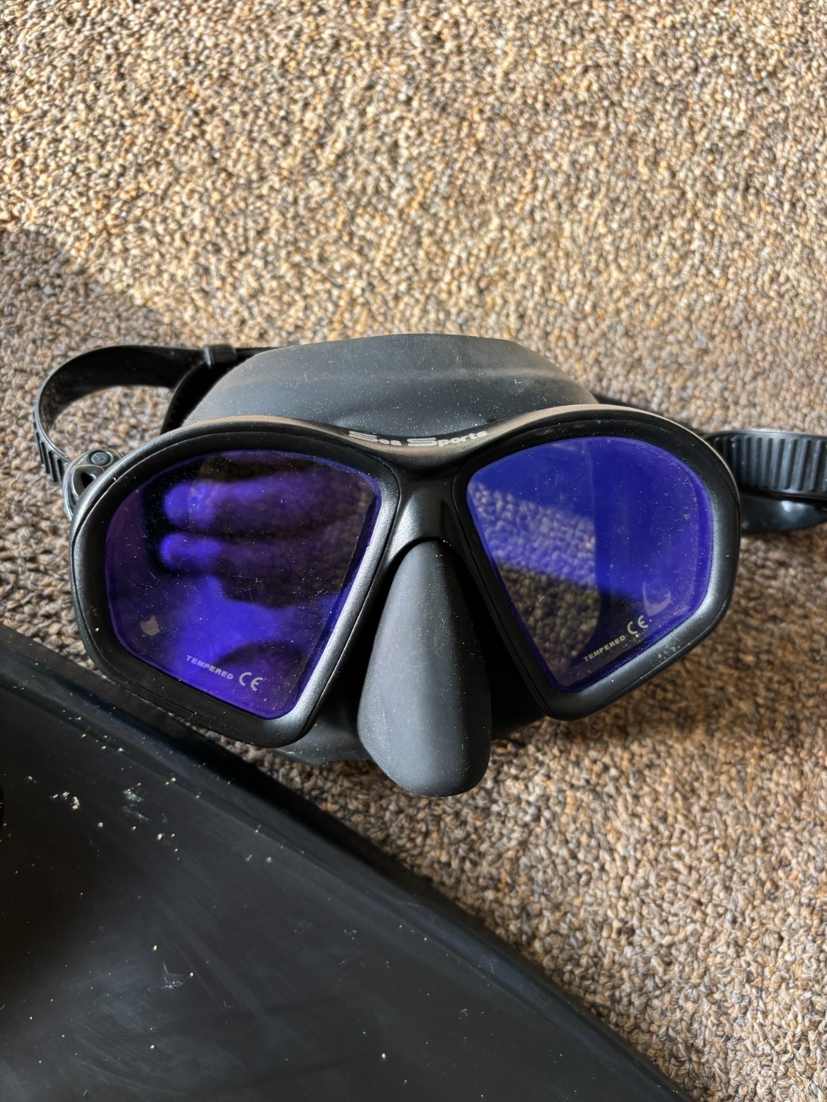 Sea Sports Snorkel Set (Black & Green) – Size 10-11