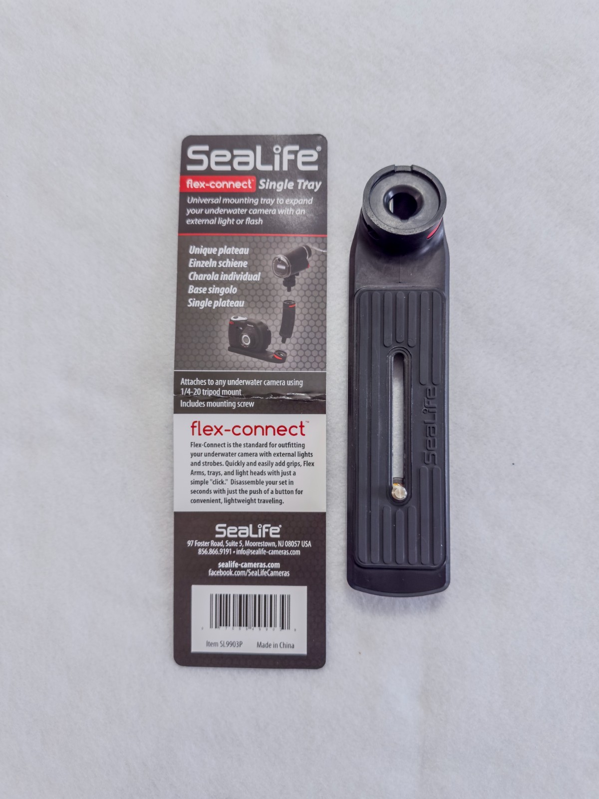Sealife Flex-Connect Single Tray with Mounting Screw for Cameras PHOTO