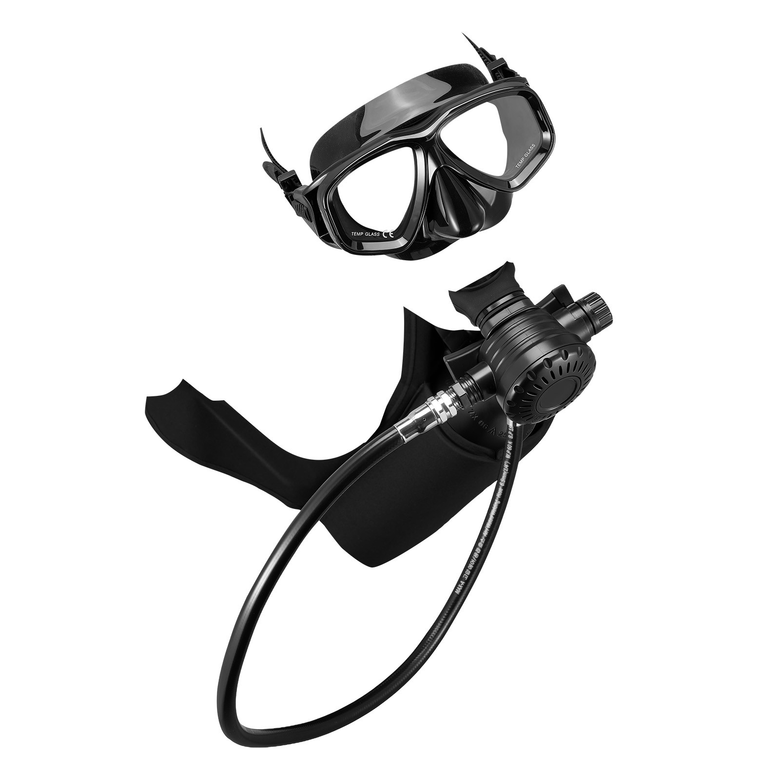 VEVOR Mini Scuba Tank 1L Portable Diving Lung Tank with Adapter & Pump 15-20 min