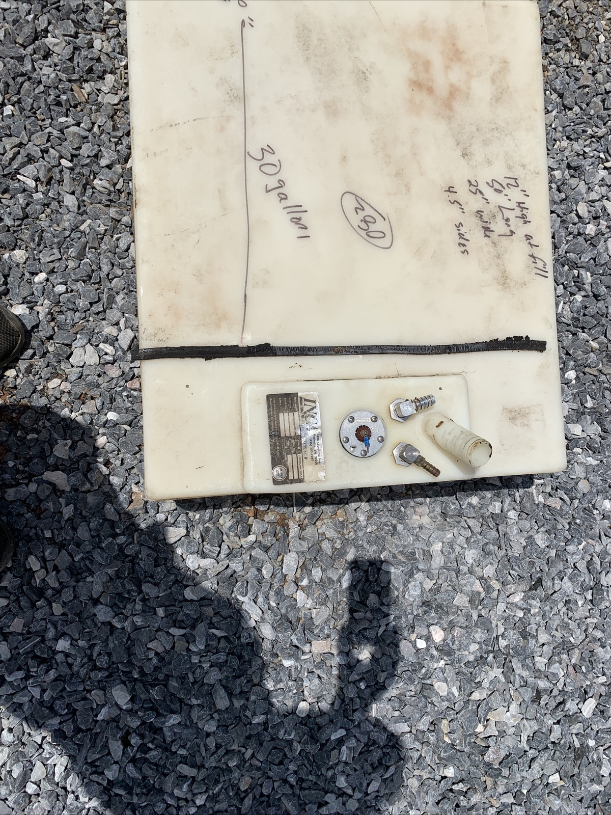Inca Marine Fuel Tanks Poly Gas Tank 081 Fuel Cell 30 Gallons Gas Or Diesel
