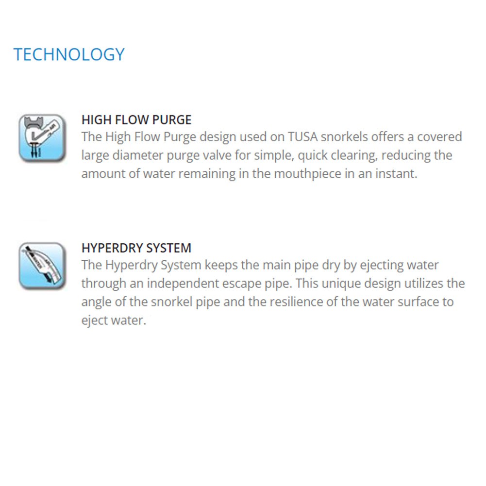 TUSA Imprex II Hyperdry Black/Black Snorkel (SP-580QB-BK)