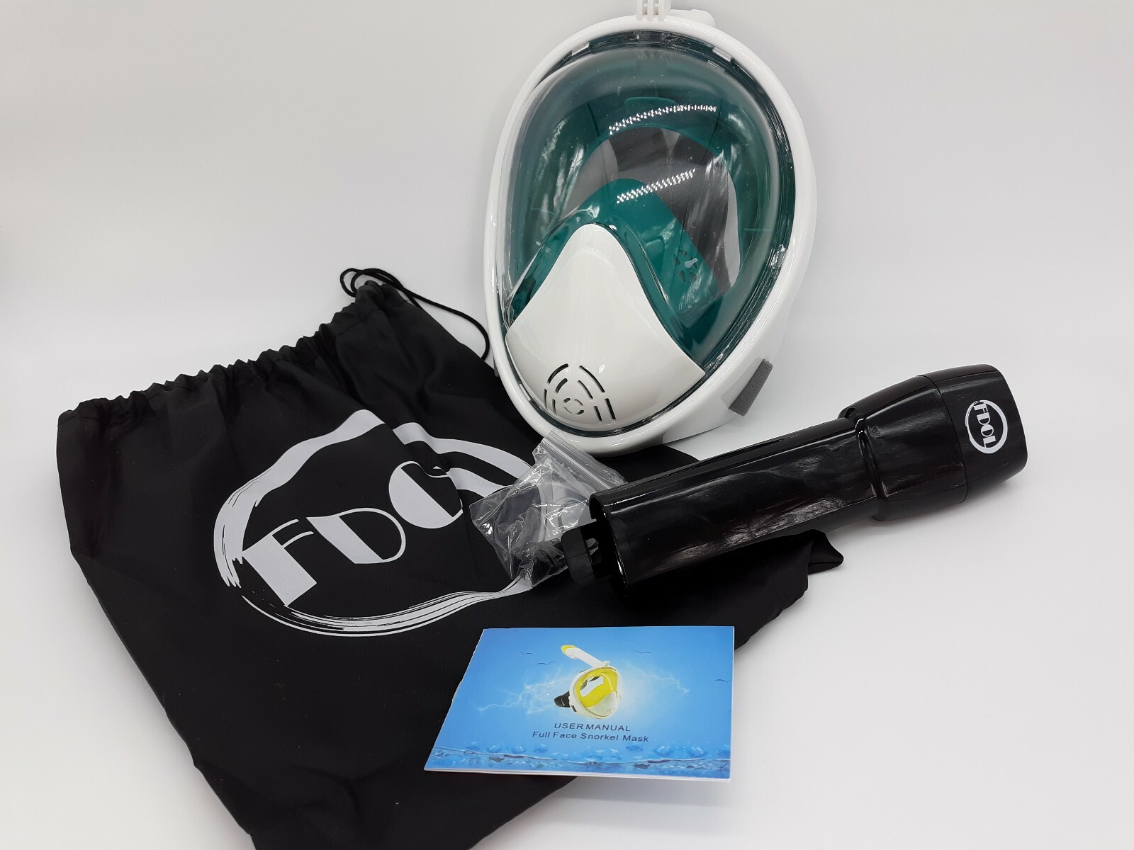 FDOL Snorkel Mask 180 Panoramic One Size Fits Most Brand New USA SELLER