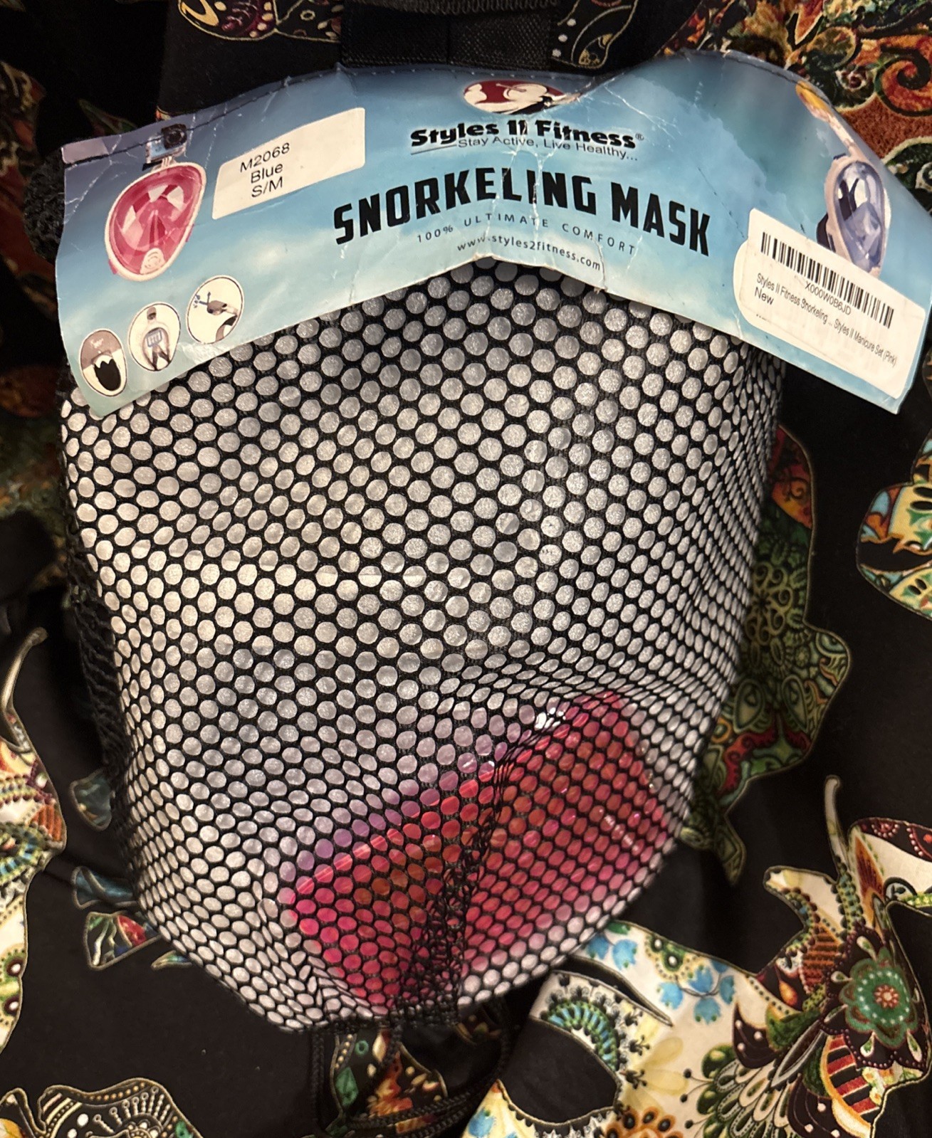 New Snorkeling Mask – Blue- Size: Small/Medium Styles 11 Fitness