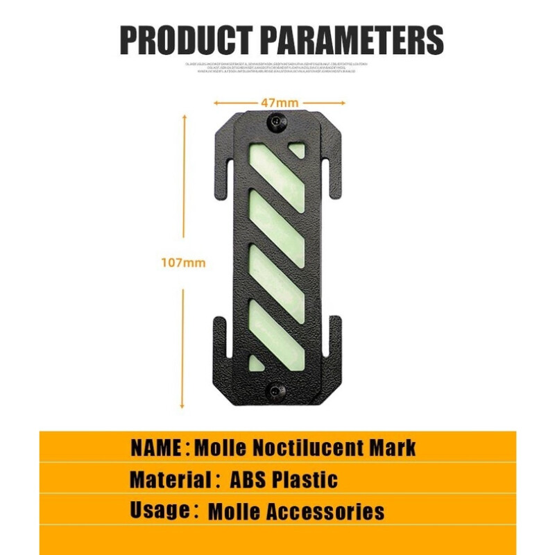 Tactical Molle Marking Strip for Outdoor Backpack Vest Water Sports