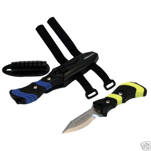 Promate KF270 Stainless Steel Scuba Dive Snorkeling Sharp Tip Backup BC Knife