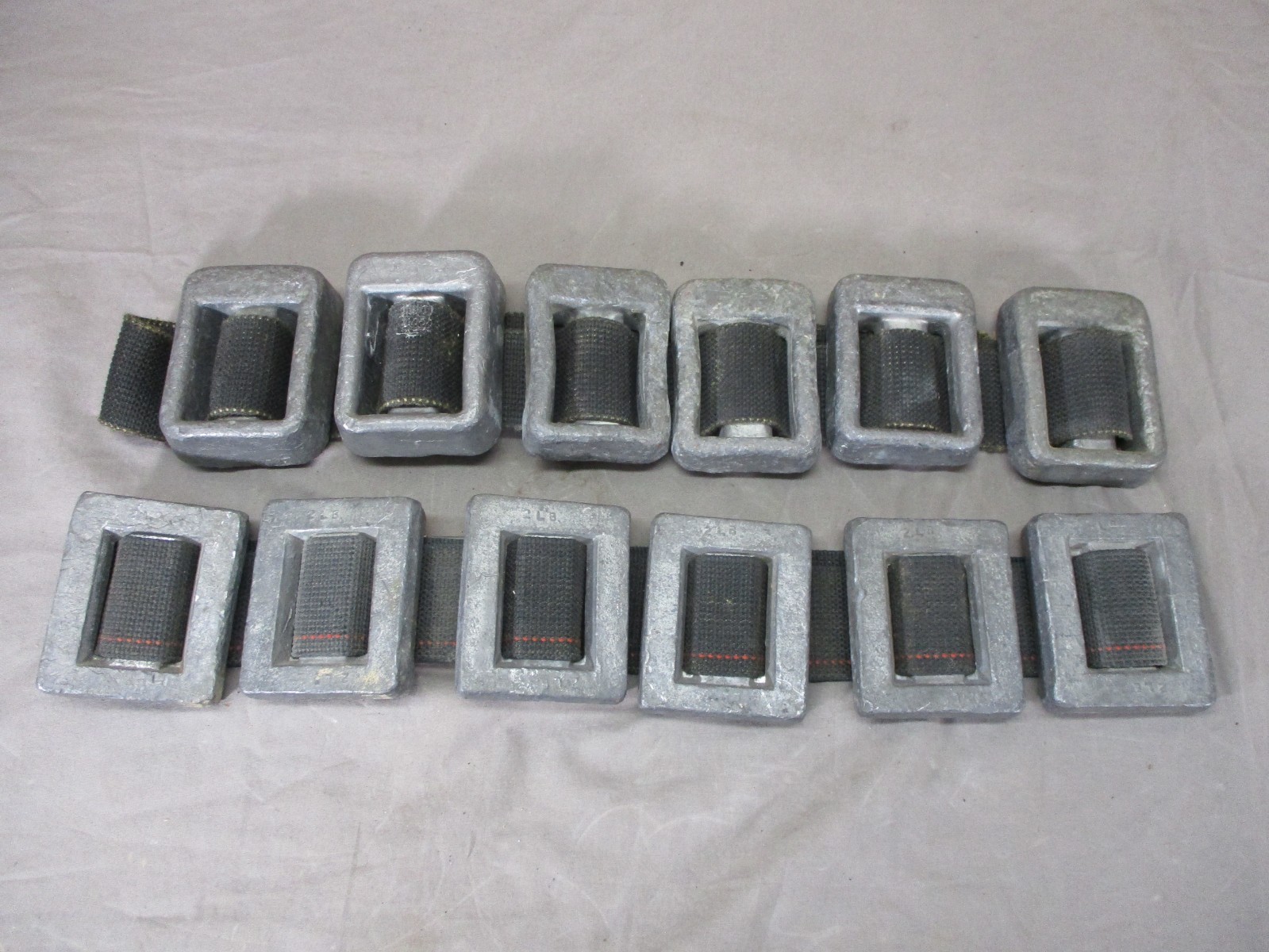 2 Sets of Lead Weight Scuba Diving Belts 27lbs Total