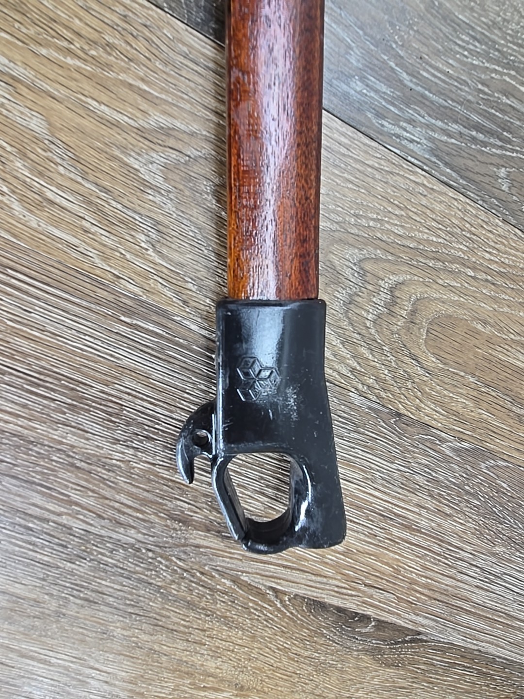 AB Biller 50″ Mahogany Wooden Shaft Spear Gun Only Vintage Wood A.B. Biller Co.