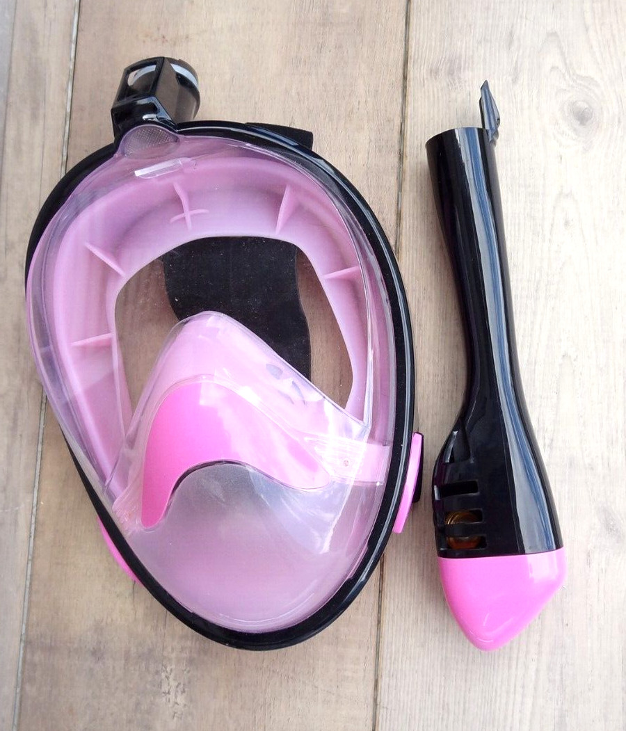 Full Face Snorkel Mask Upgraded Breathing System SC-05 Size: L/XL
