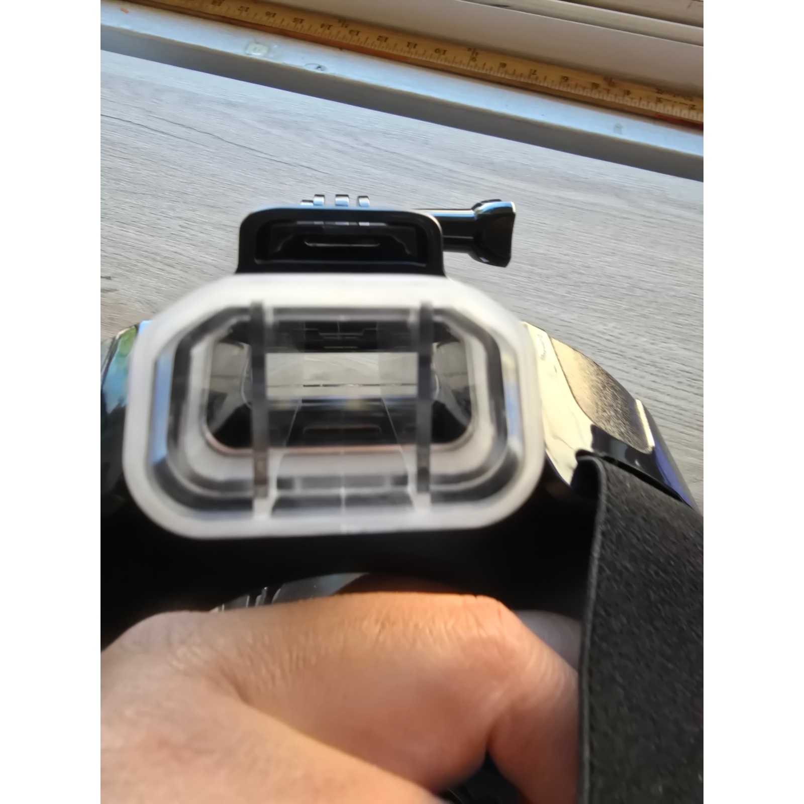 Khroom Snorkel Mask Full Face Black Camera Mount Travel Case vacation travel