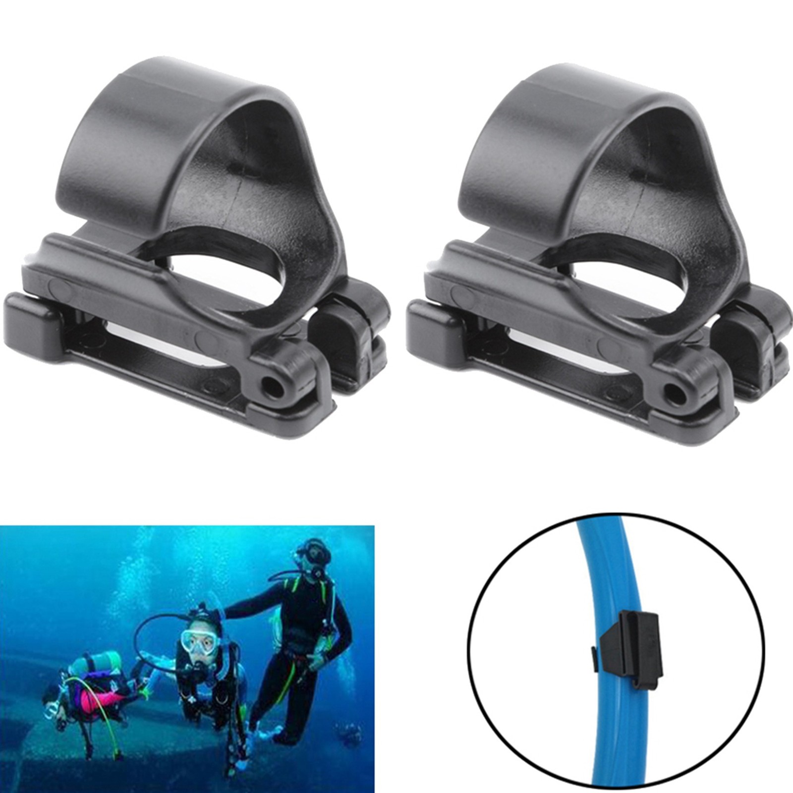 4PCS Snorkel Keeper Holder Retainer for Scuba Diving Silicone Snorkel9345