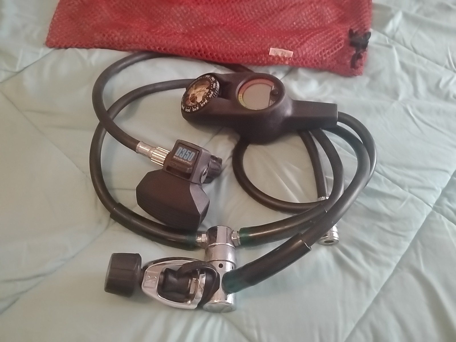 Scubapro Mk10 D350 Stage Scuba Dive Regulator w/ Oceanic Gauges