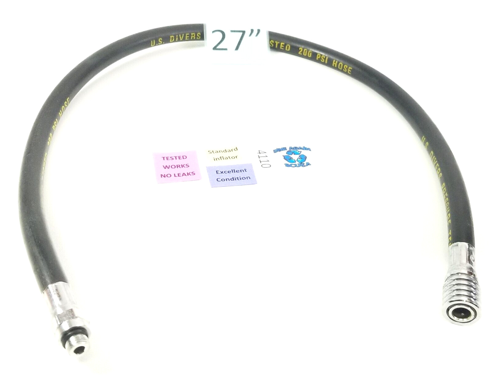 Scubapro Air 2 BCD BC Octo Inflator Hose Air Source 30″ Scuba Dive Atomic SS1 27