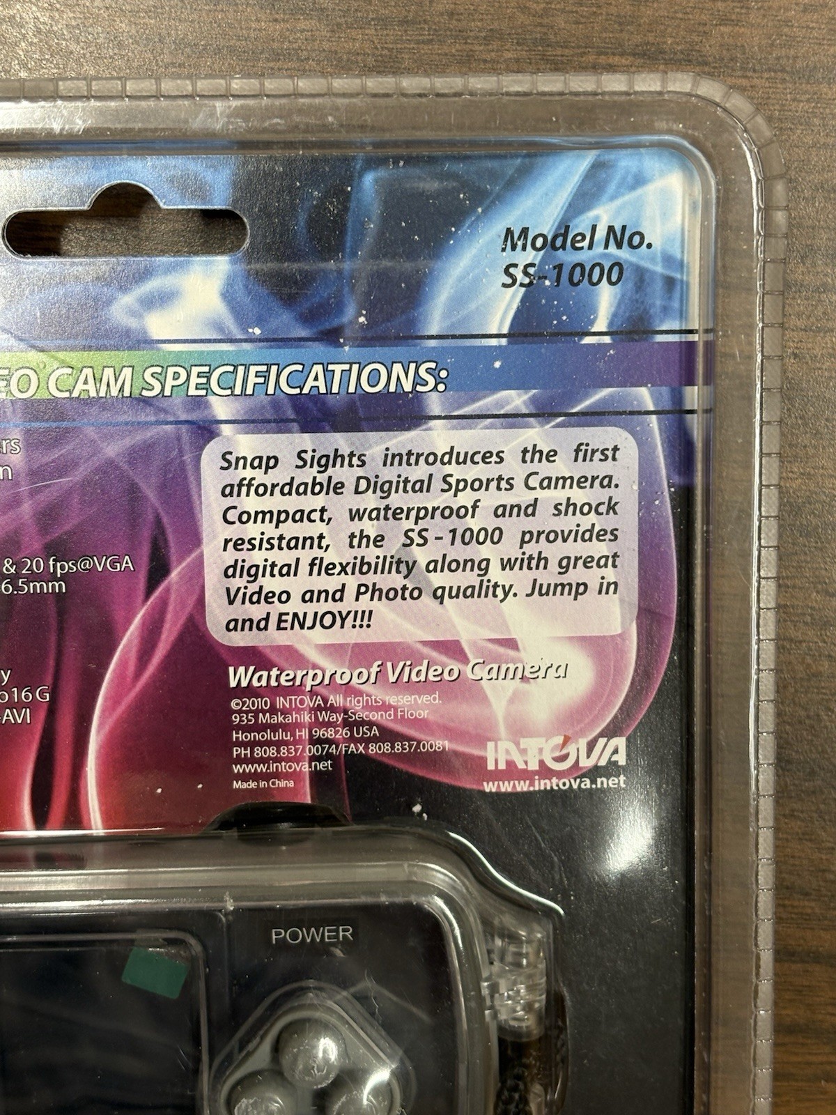 Intova SS-1000 Waterproof Digital Video Camera Shock Resistant 100ft/30m