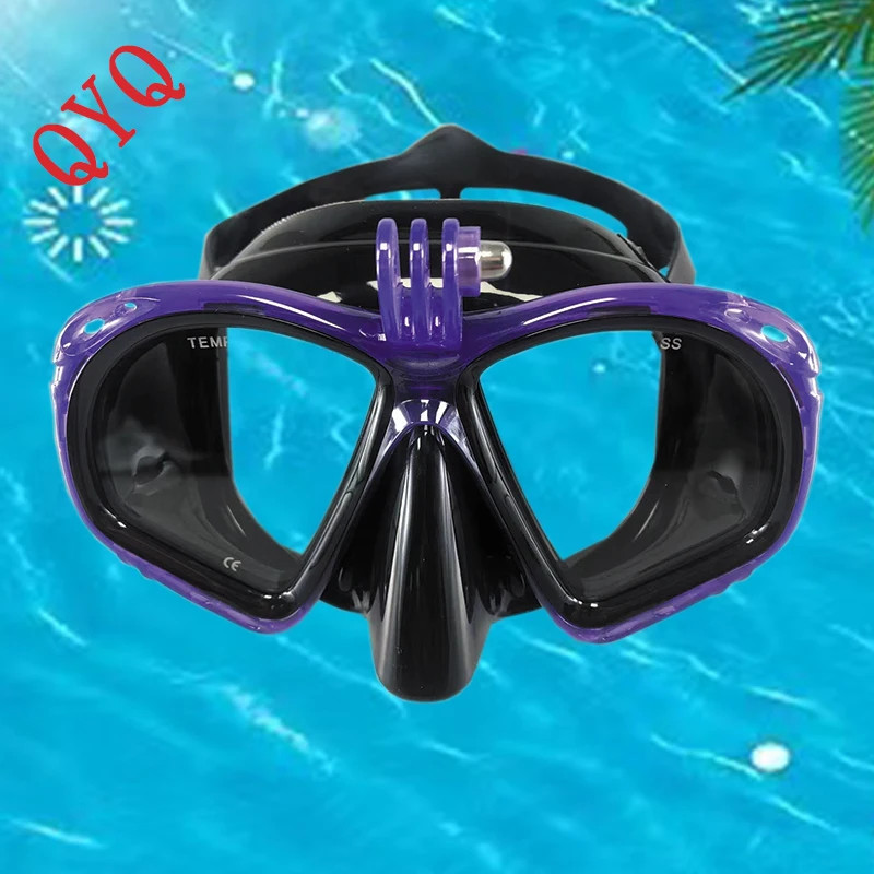 HD Panoramic Snorkeling Mask Set GoPro Mount Anti Fog Dive Gear Scuba Diving