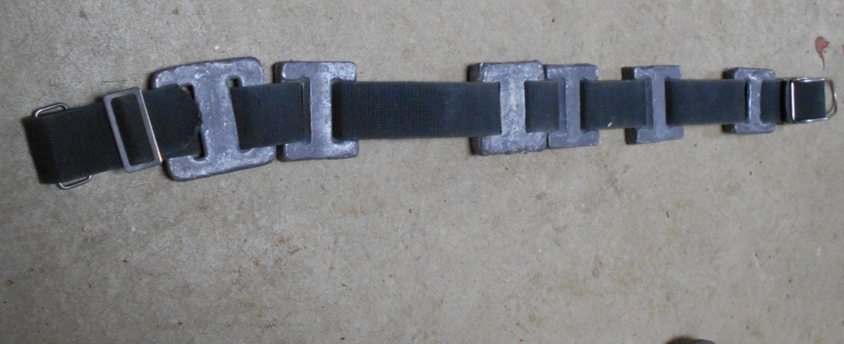 6 Lead Weights Weighted Scuba Diving Belt With 13 lbs Unbranded