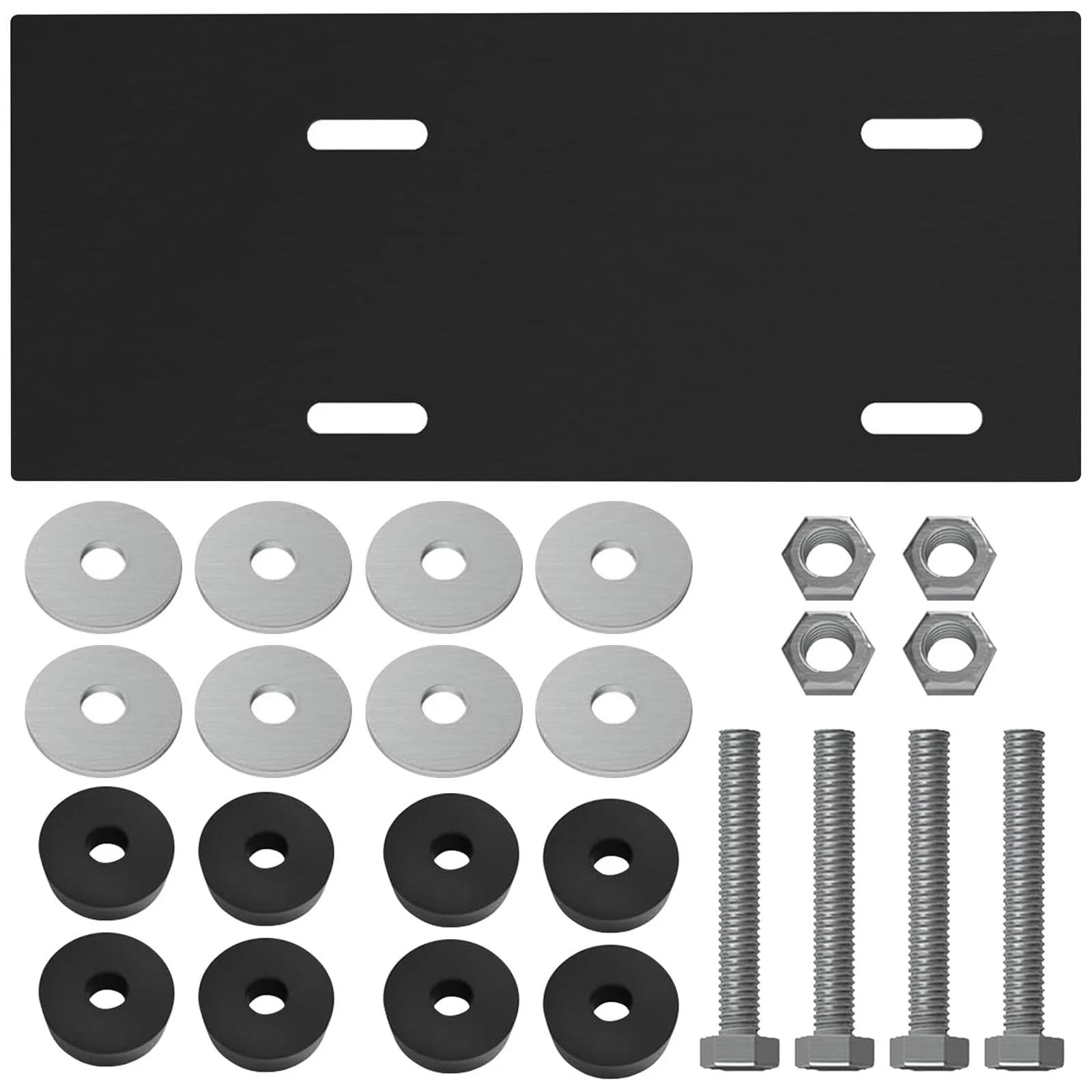 Mounting Plate Kit Compatible with Harb-or Freight Predator Engine Black