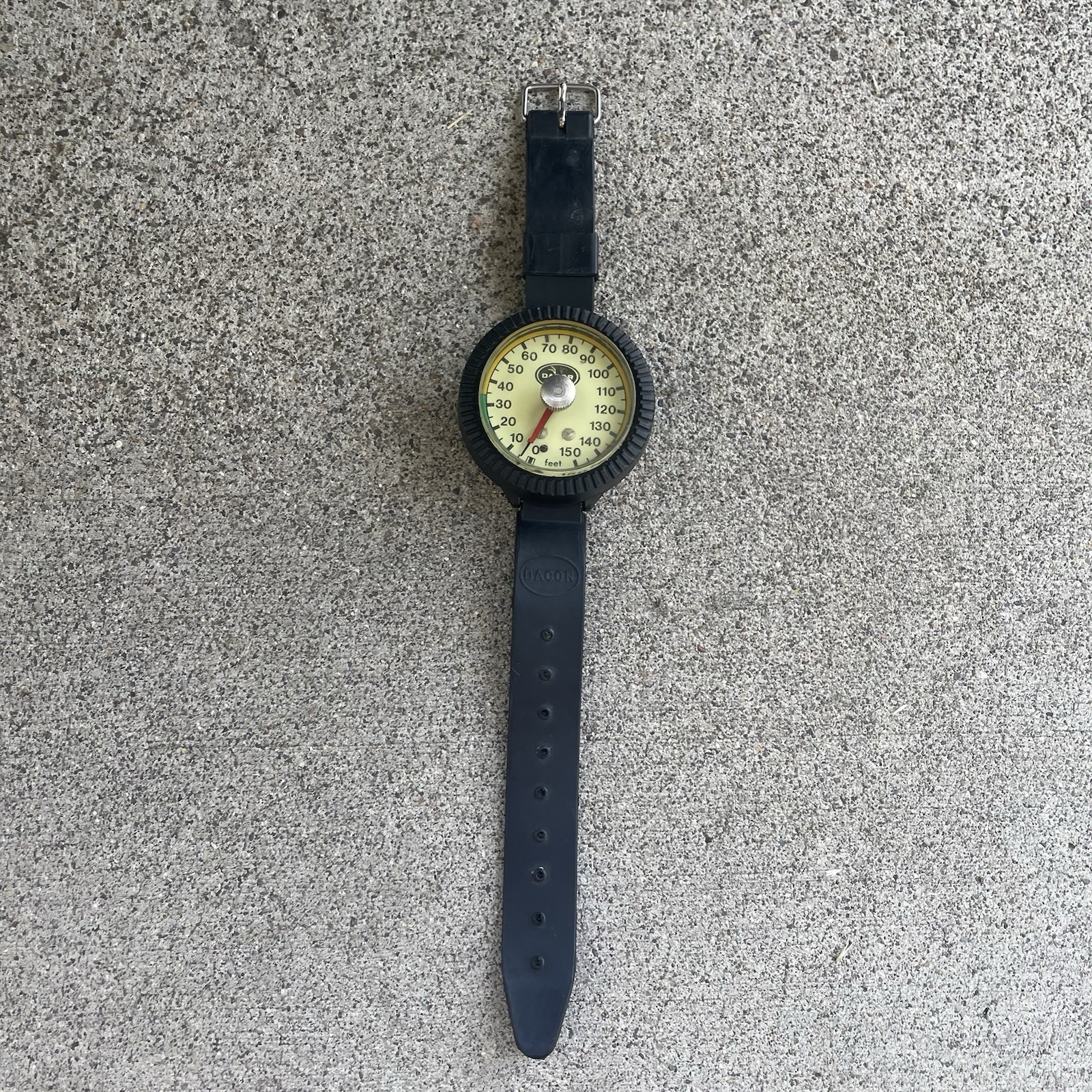 Vintage Dacor Wrist 150 ft Depth Gauge Scuba Skin Diving