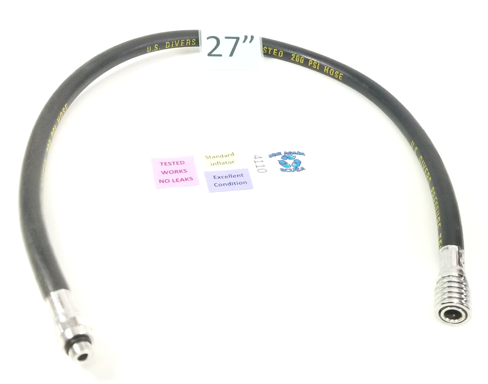 Scubapro Air 2 BCD BC Octo Inflator Hose Air Source 30″ Scuba Dive Atomic SS1 27
