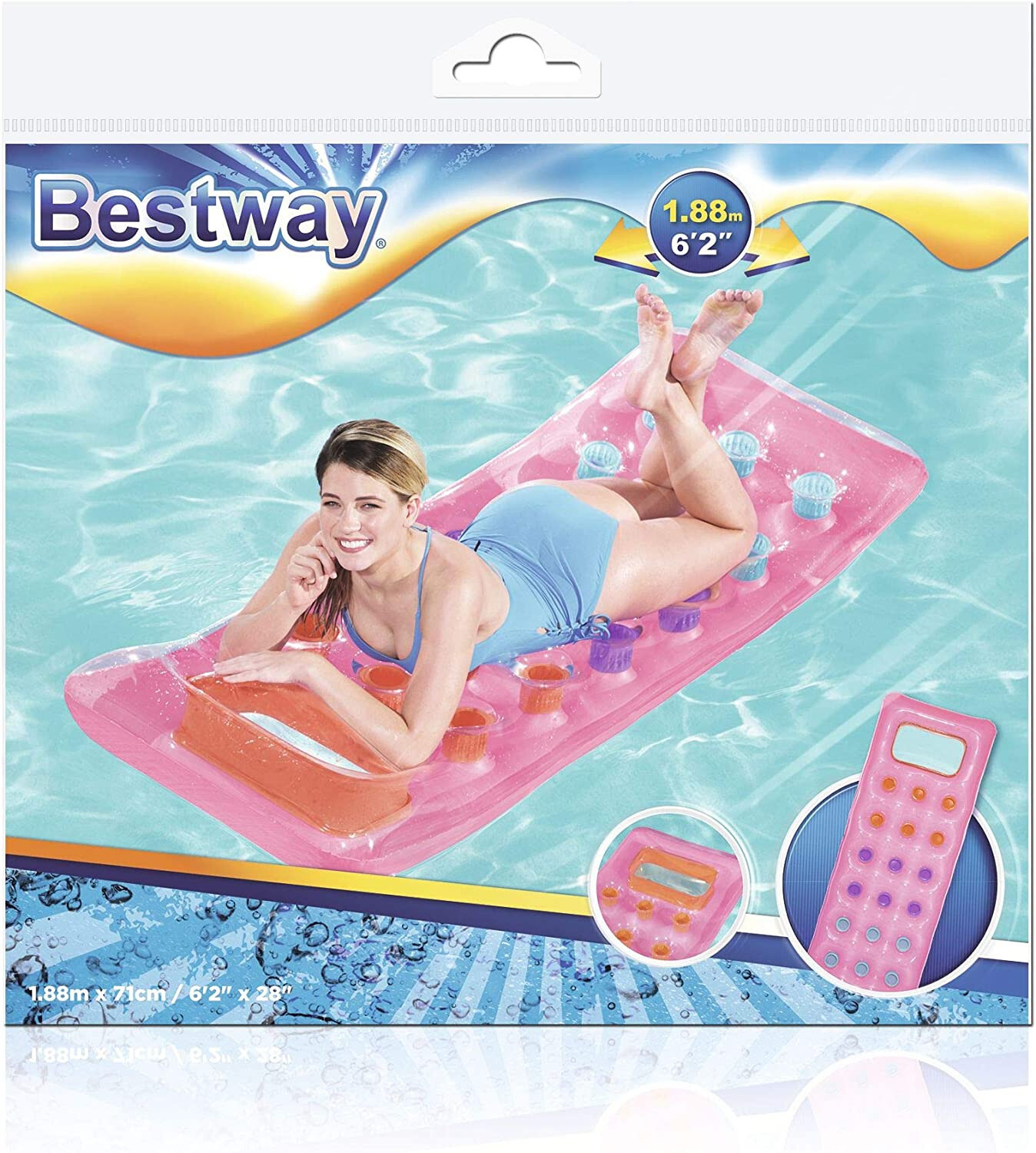 BESTWAY 18 HOLE MATTRESS CM 188×71 – UNIT SALE RANDOM SUBJECT