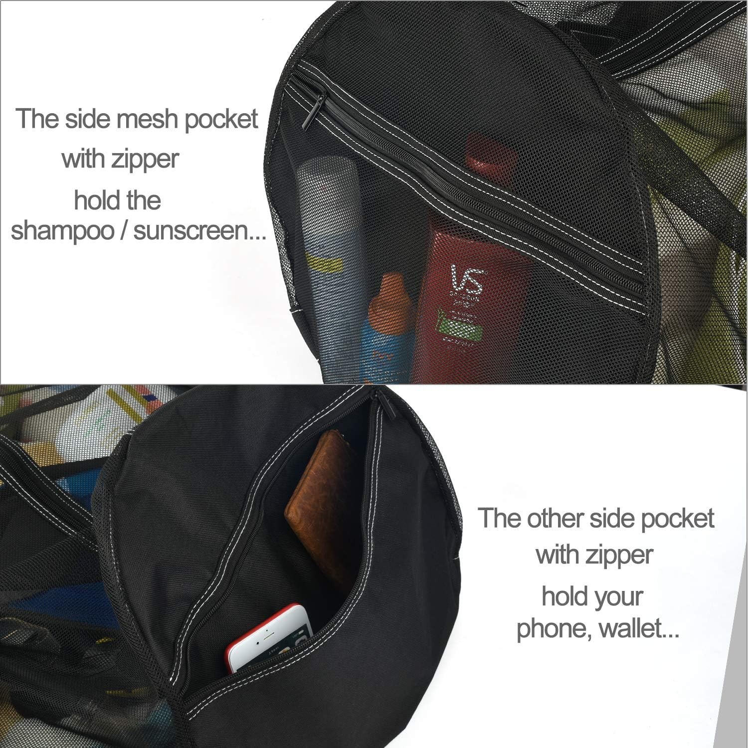 37 Inch Soft Shell Duffle Bag with Zipper Pockets for Scuba and Snorkeling Gear