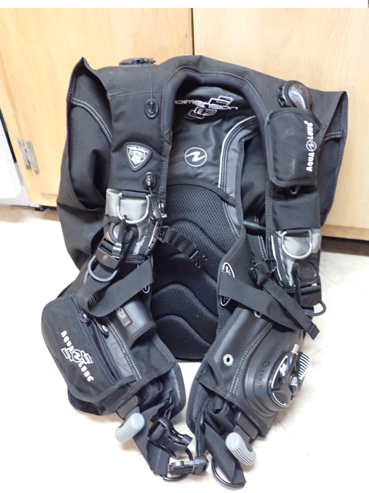 Aqua Lung DIMENSION i3 Scuba Dive BCD Men’s Size Medium Used i3 serviced