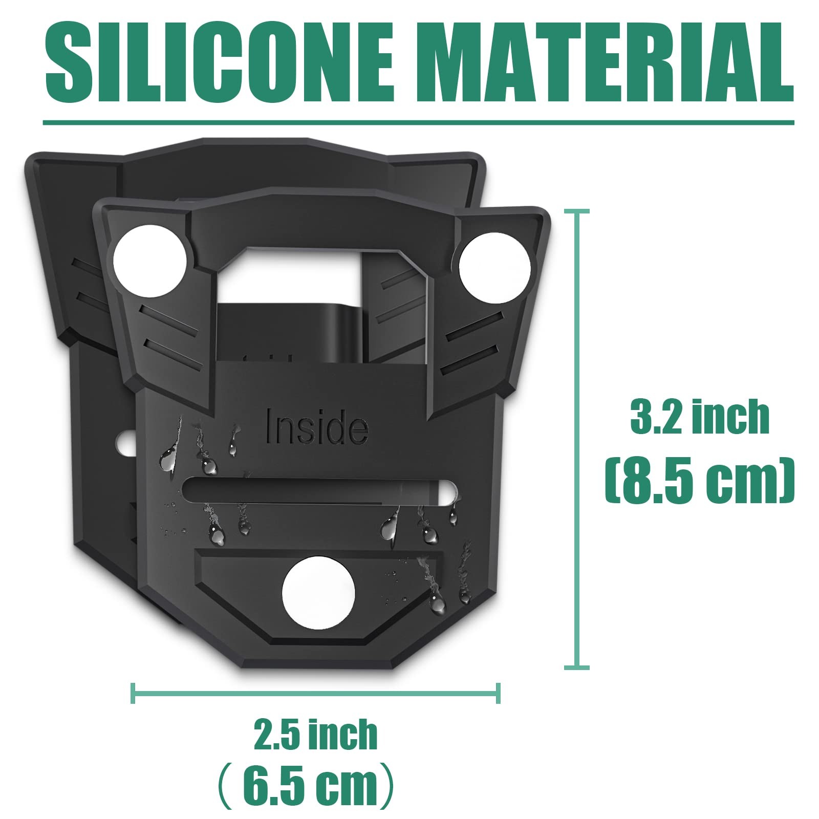 RUKUHOT Body Camera Mount, Universal Mounts & Clamps Fit for All Black