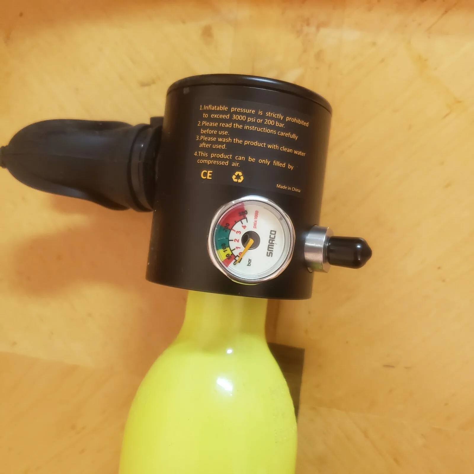 SMACO Mini Scuba Tank for Beginner 0.5L Scuba Cylinder Support 5-10 Minutes