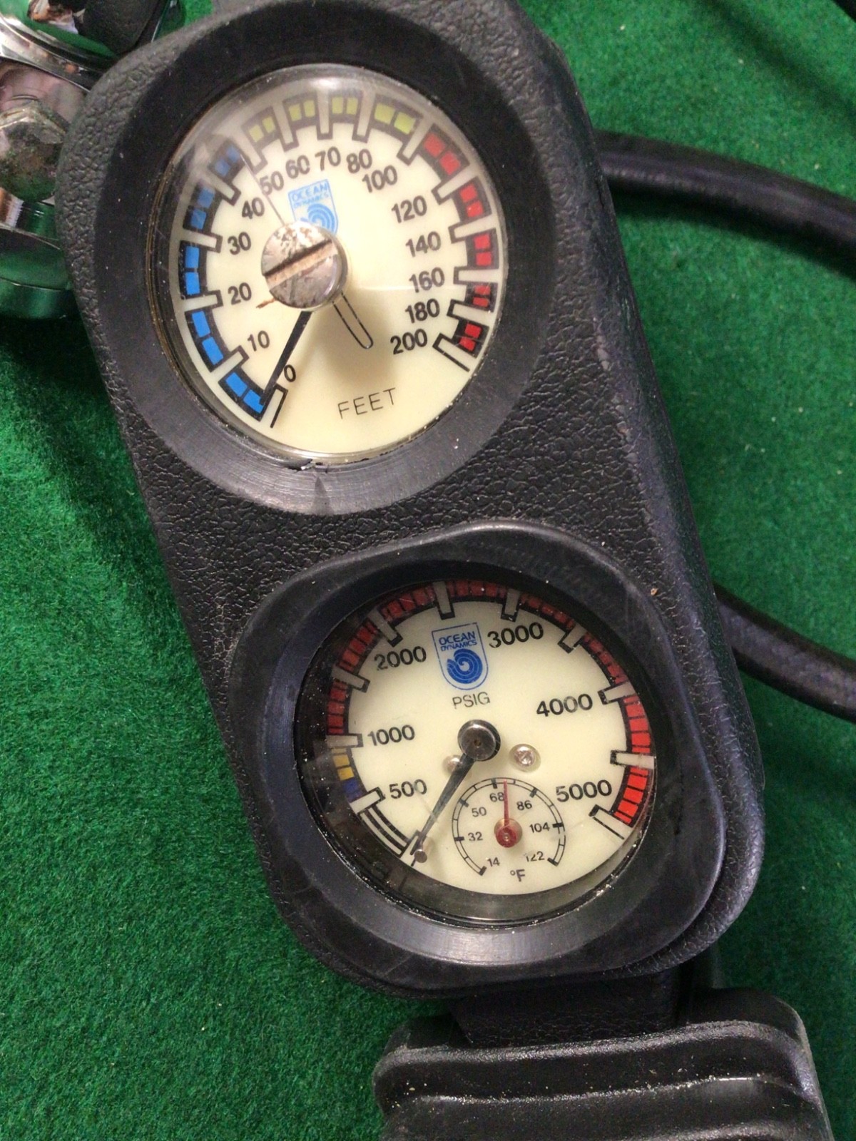 SHERWOOD MAGNUM II Scuba Diving Regulator w/ Ocean Dynamics Gauges PSIG 5000