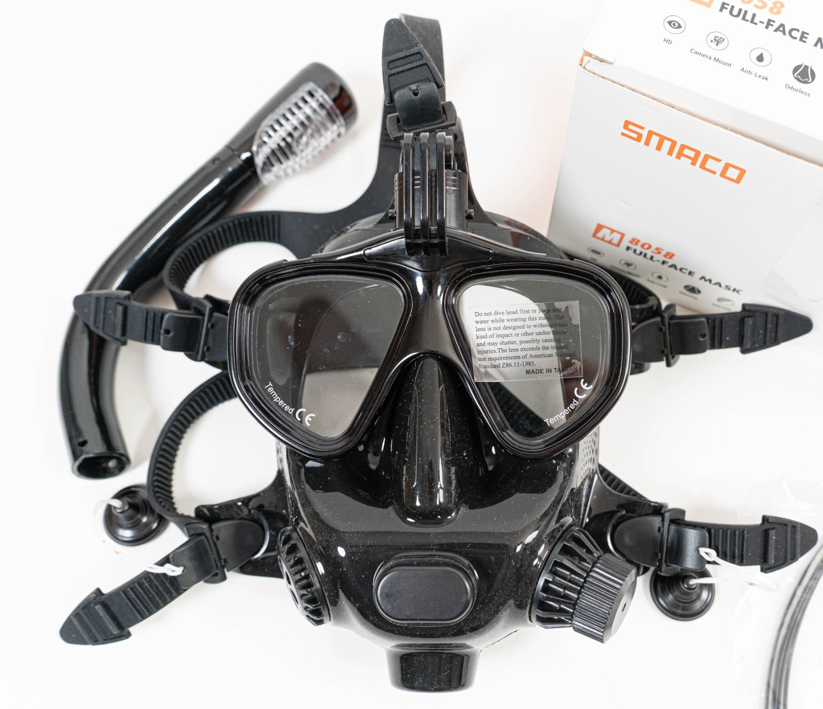 Full Face Dive Mask Support Diving & Snorkeling, Full Face Snorkel Scuba Mask