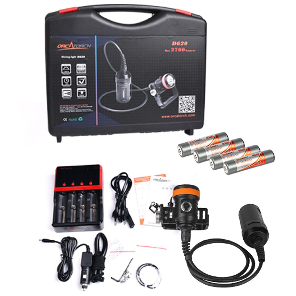 OrcaTorch Model Number # D620 V2.0 2700 Lumens Canister Light