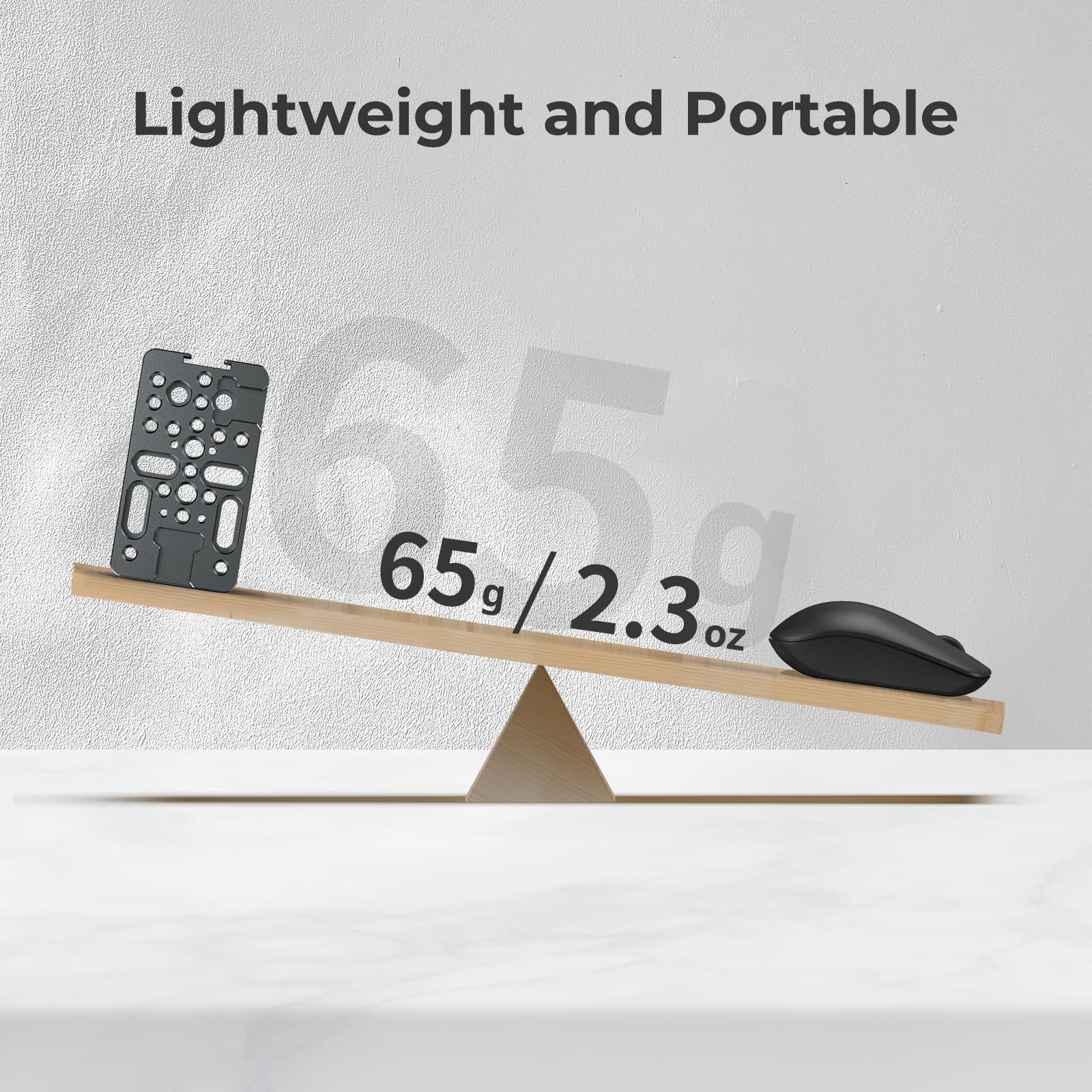 SMALLRIG Extension Cheese Plate, Multifunctional Mounting Plate with Black