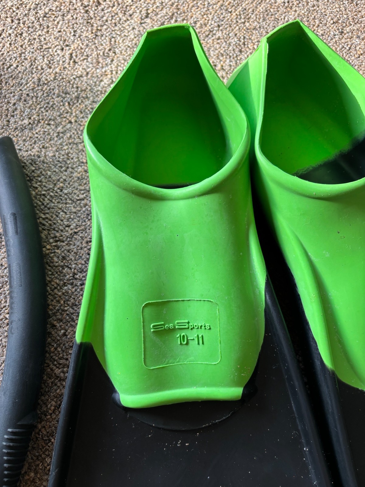 Sea Sports Snorkel Set (Black & Green) – Size 10-11