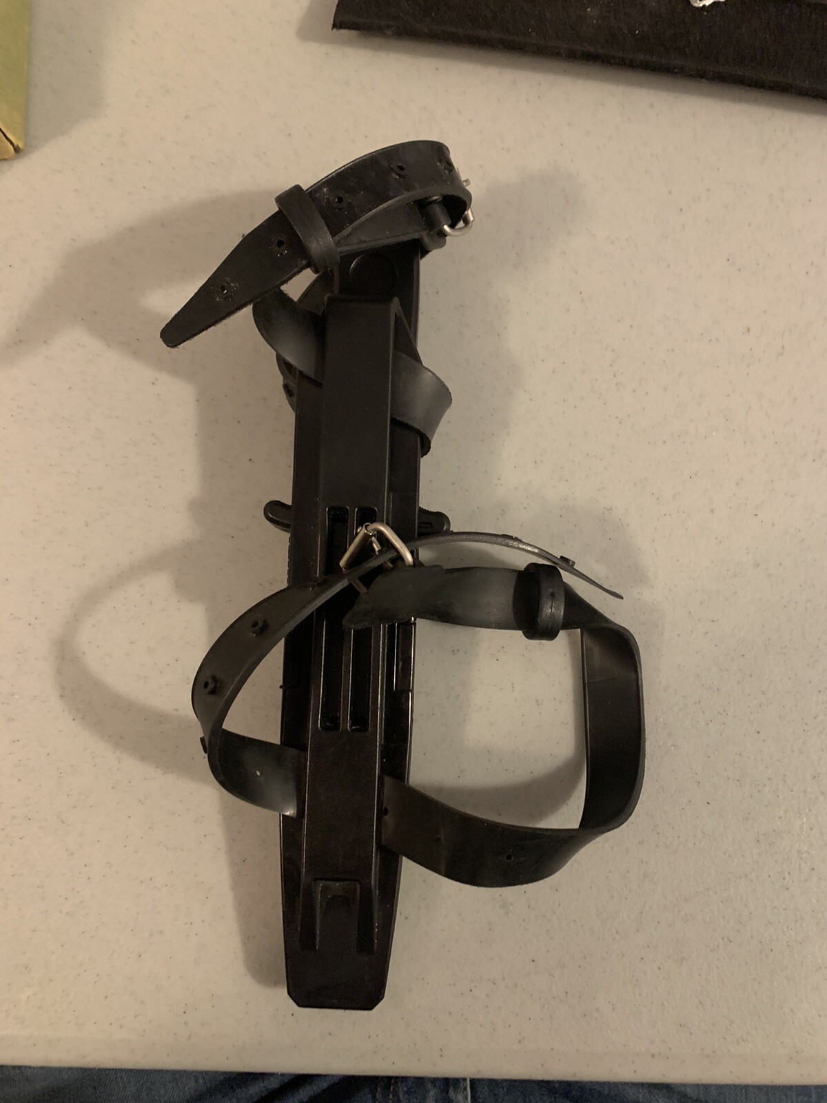Vintage United Stainless Steel Dive Knife With Locking Sheath And Straps