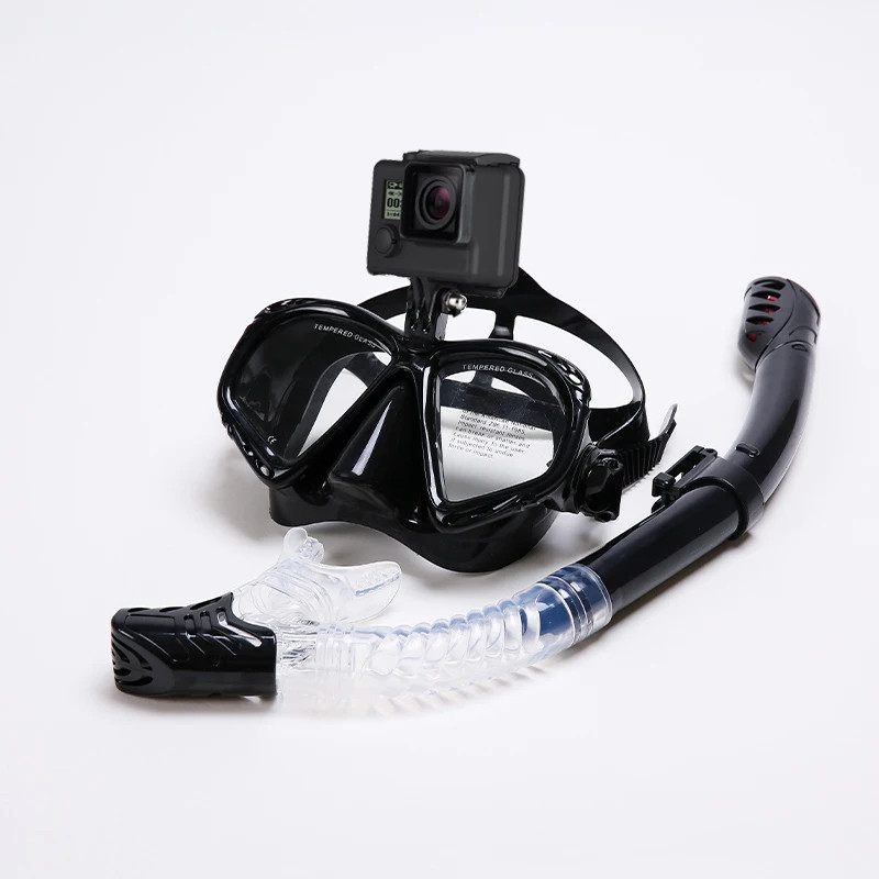 HD Panoramic Snorkeling Mask Set GoPro Mount Anti Fog Dive Gear Scuba Diving