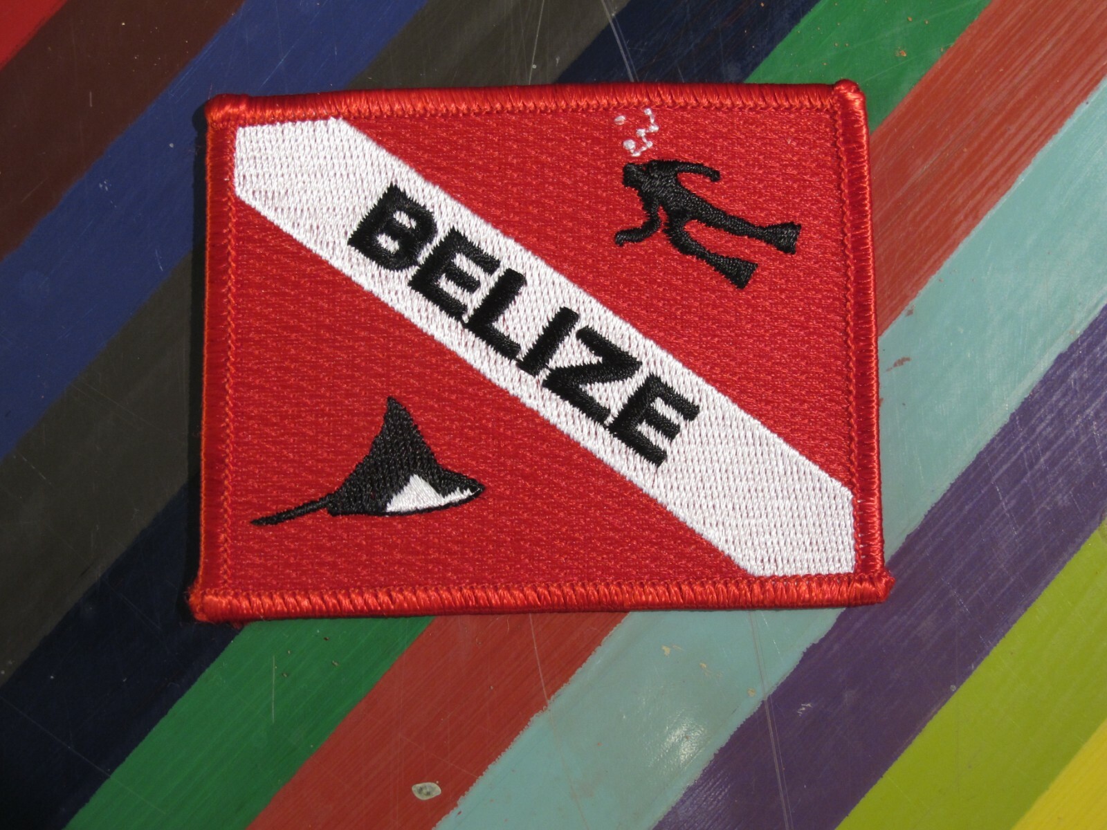 vtg 1980s 1990s Scuba Diving surf sticker or patch – PADI Cayman Keys Nitrox +