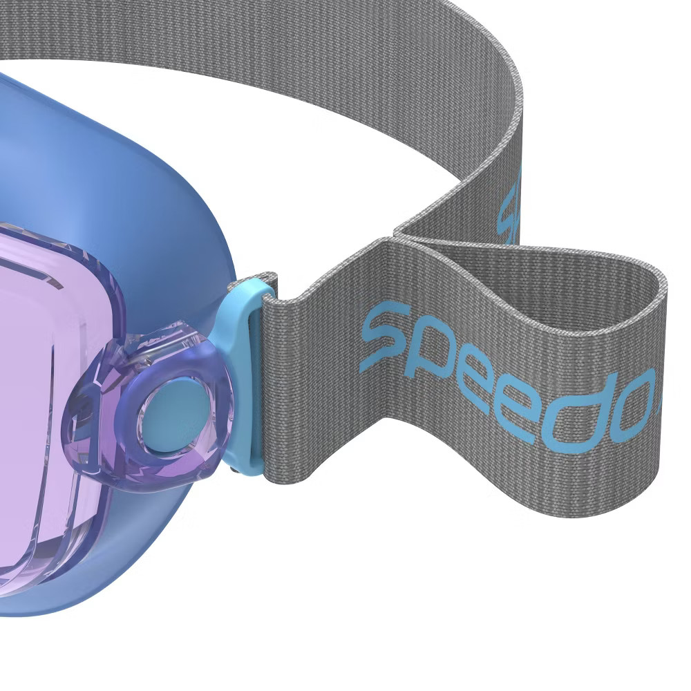 Speedo Junior Dive Travel Swim Mask and Snorkel Set – Periwinkle: Anti-Fog