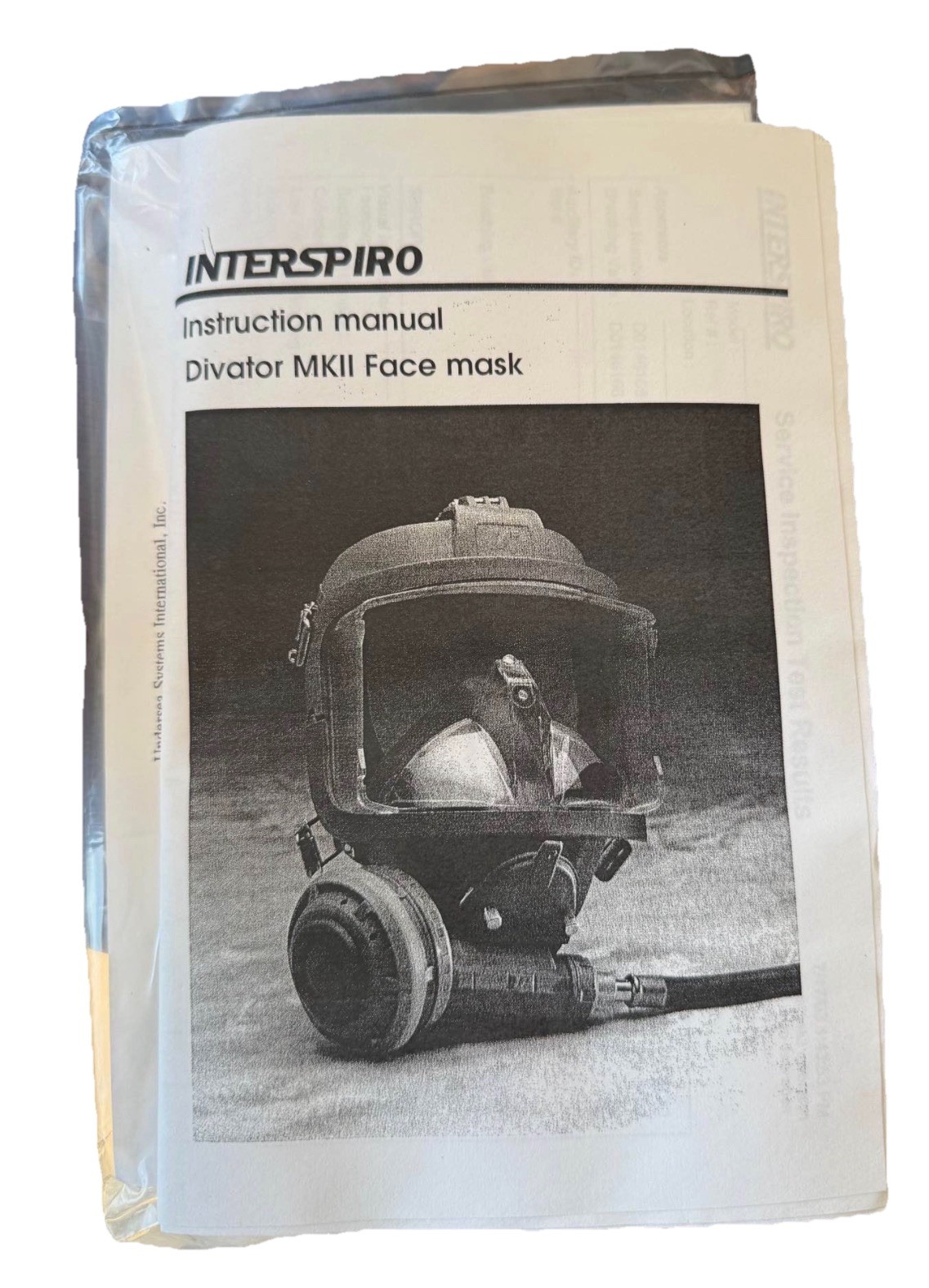 Interspiro Divator MKII Full Face Mask W/Buddy Phone & More – NEW -Fast Shipping