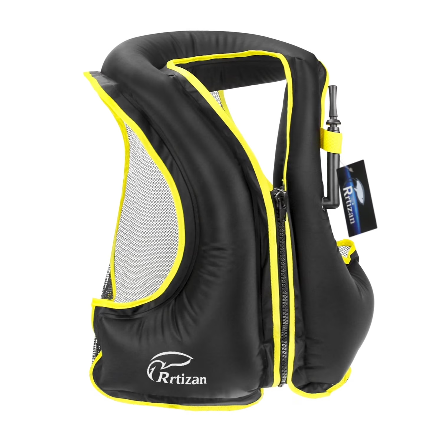 Rrtizan Adults Inflatable Swim Vest, Portable Snorkel Vest, L/XL