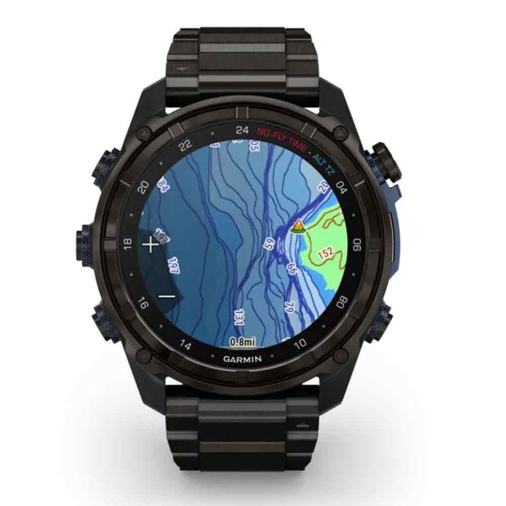 Garmin Descent (Mk3i) 51mm Titanium Diving Computer Smartwatch W/ Silicone Strap