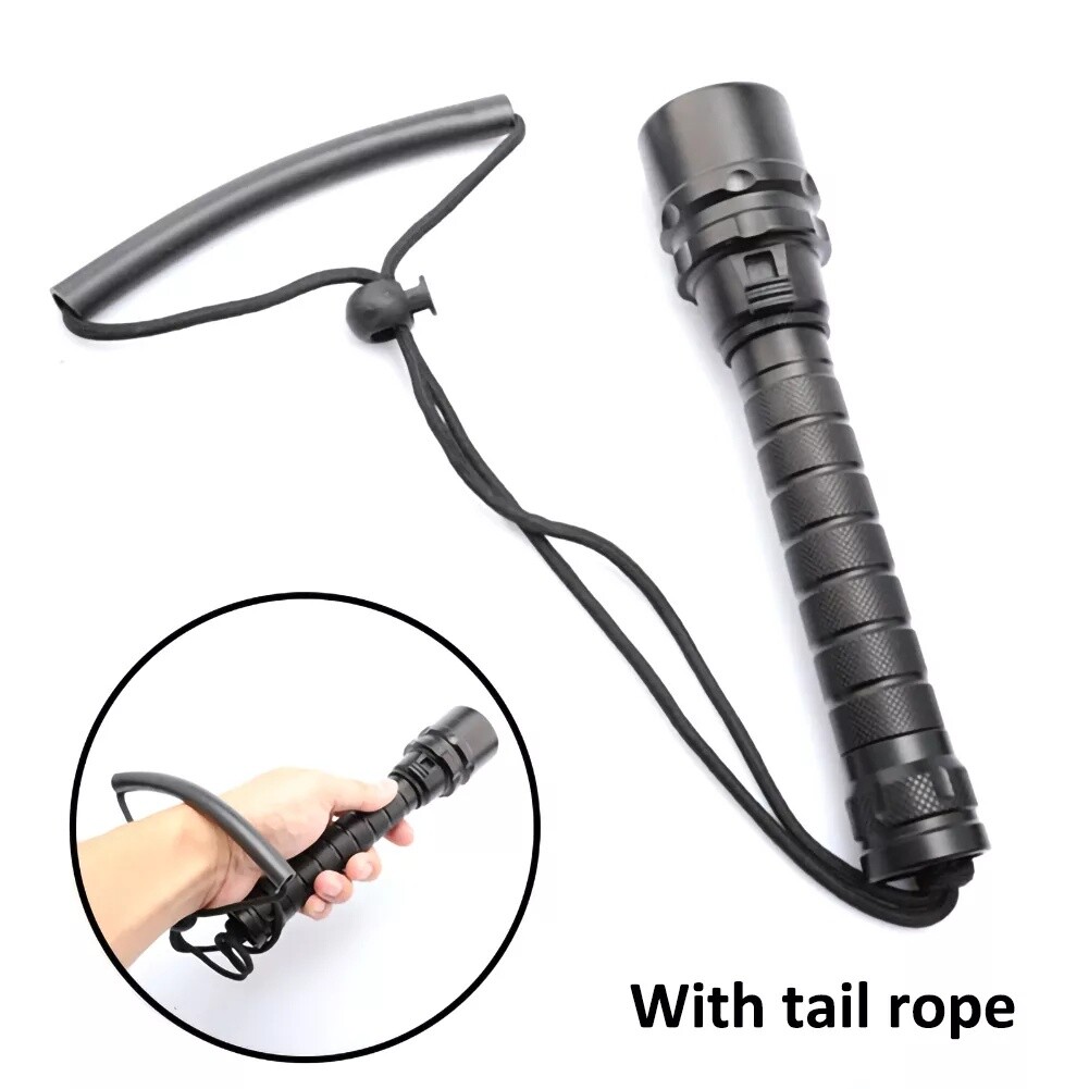 Scuba Diving Flashlight 3000 Lumens Unde Water 100 Meters Waterproof LED Power