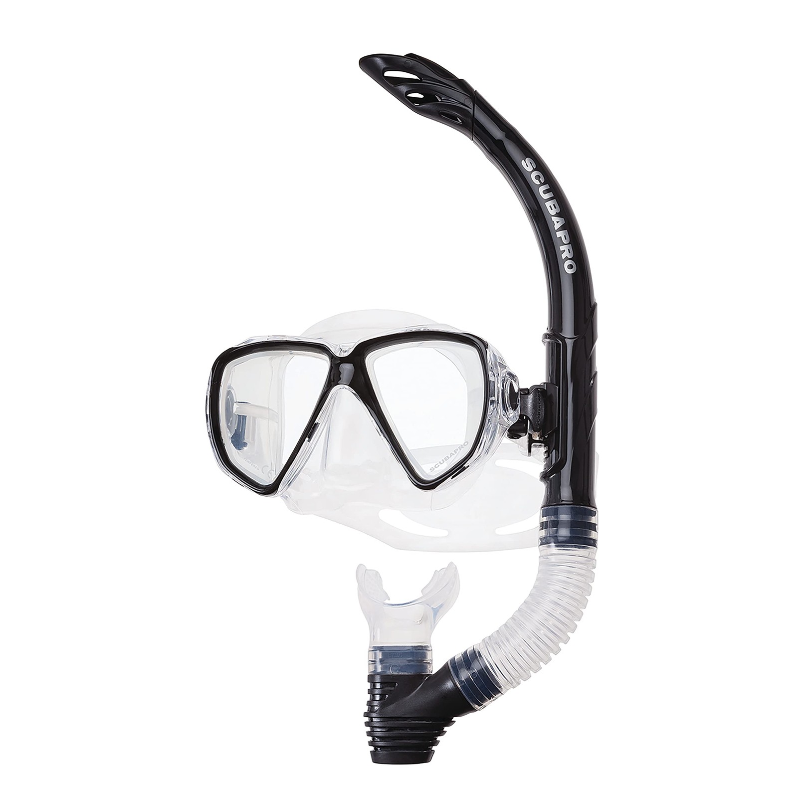 Currents Diving Set with Snorkel, Black