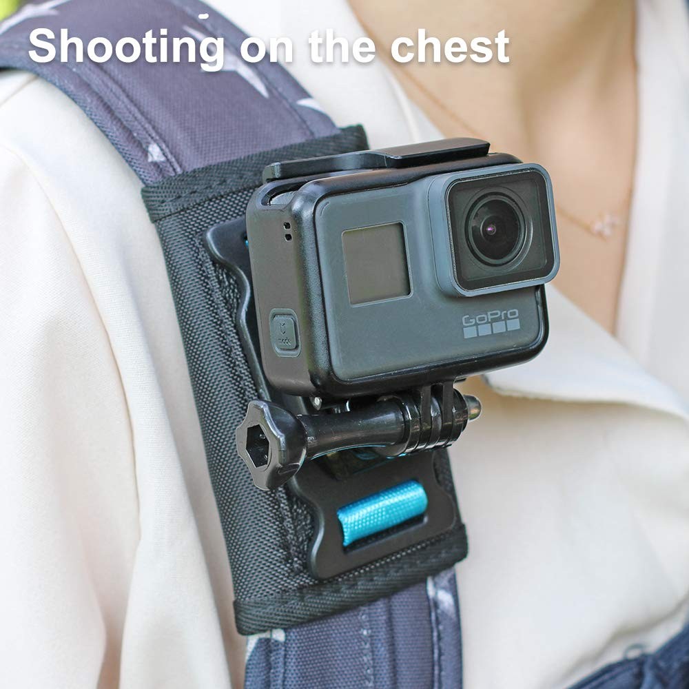 SKEZN Backpack Shoulder Strap Mount Camera with 4.3*2.8*2.2 in, Black1