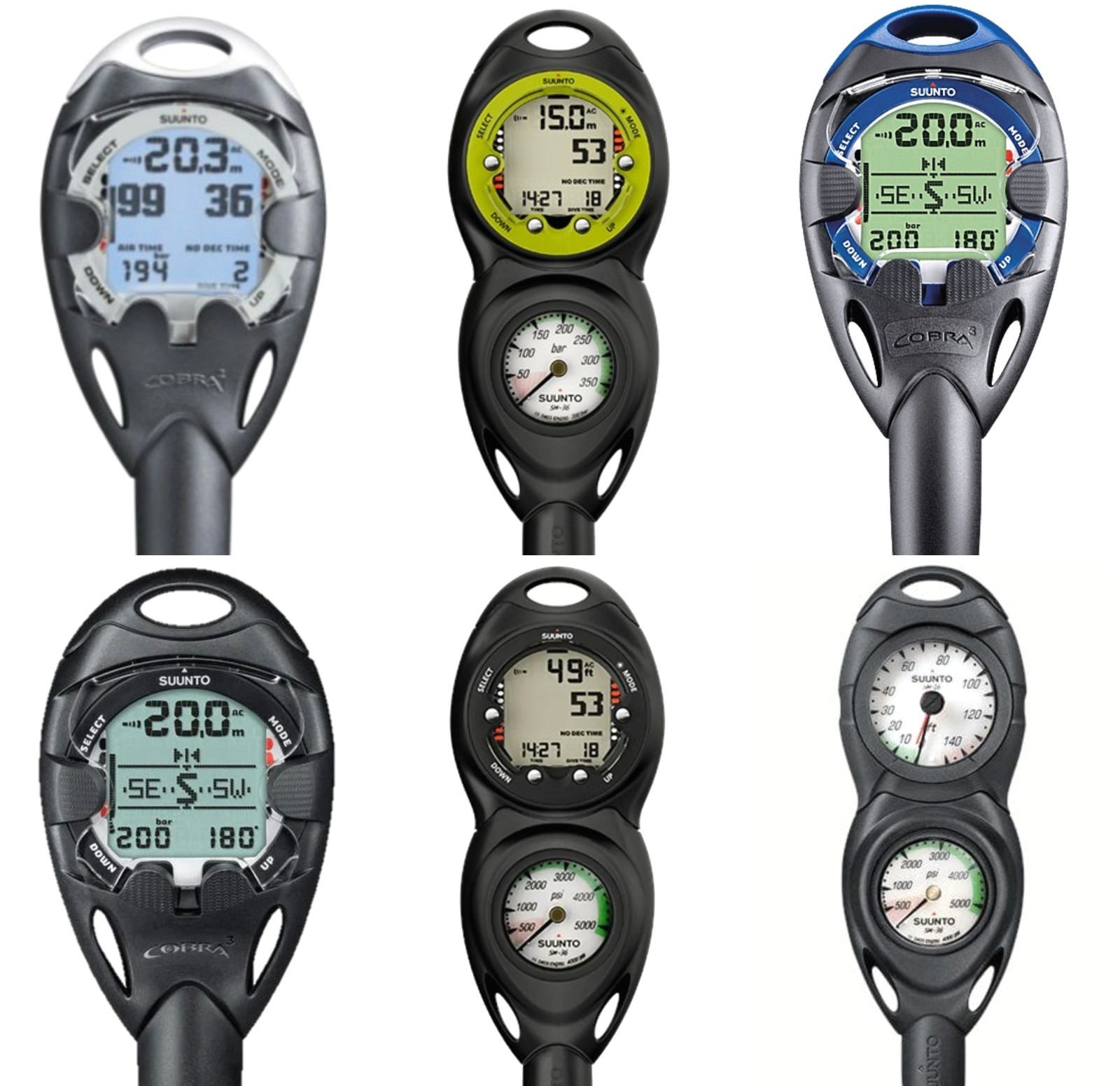 Suunto SM-16 Depth Gauge Console Top Clip End Piece Bracket Scuba Dive
