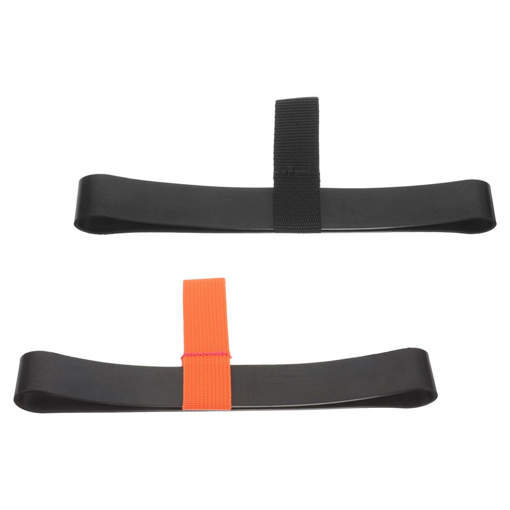 2pcs Diving Tank Carrier Strap Rubber Hose Retainer Band Black Scuba