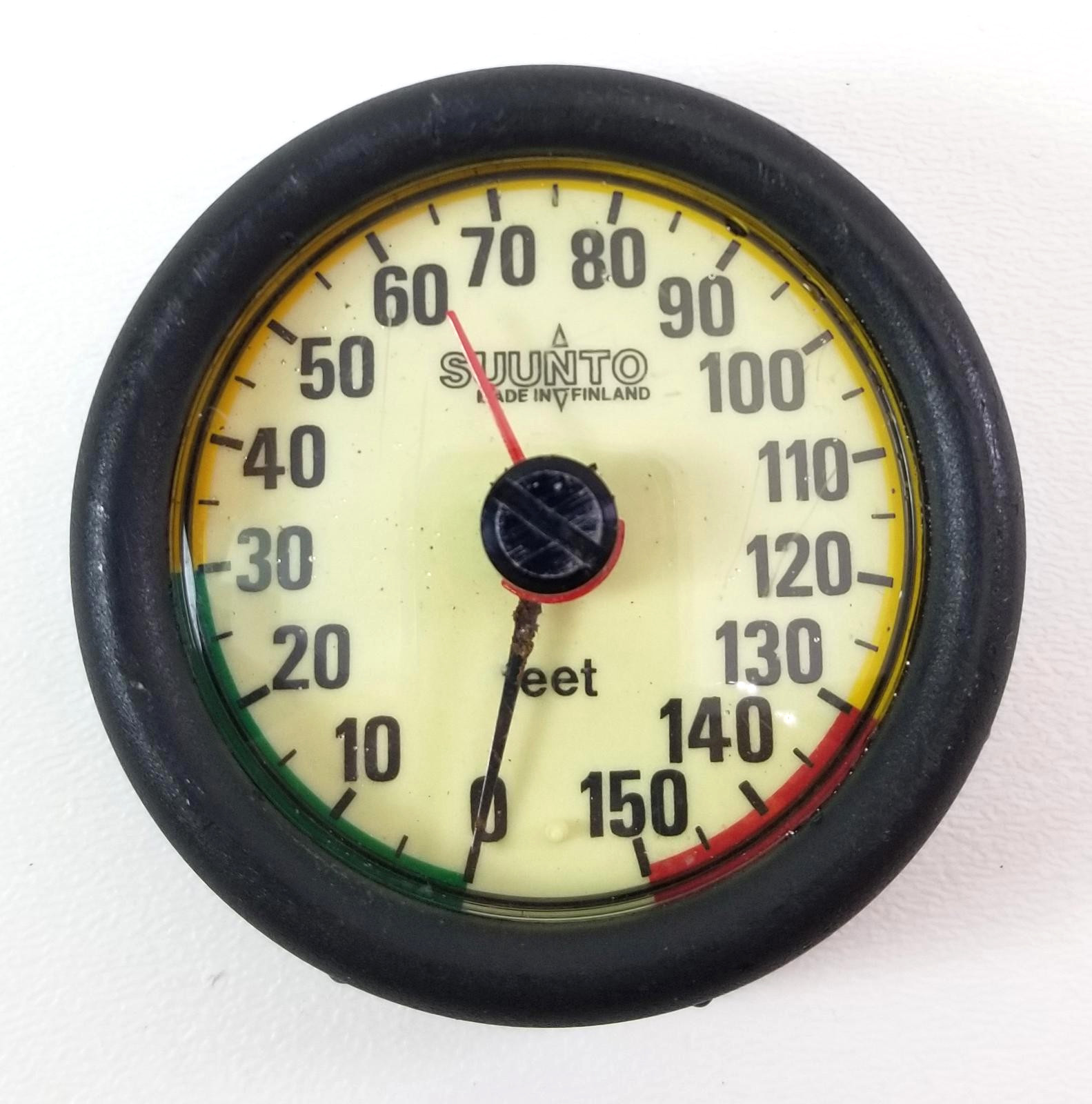 Suunto 150ft SM-16 Depth Gauge Scuba Dive Puck Module + Max Depth Gauge #5730