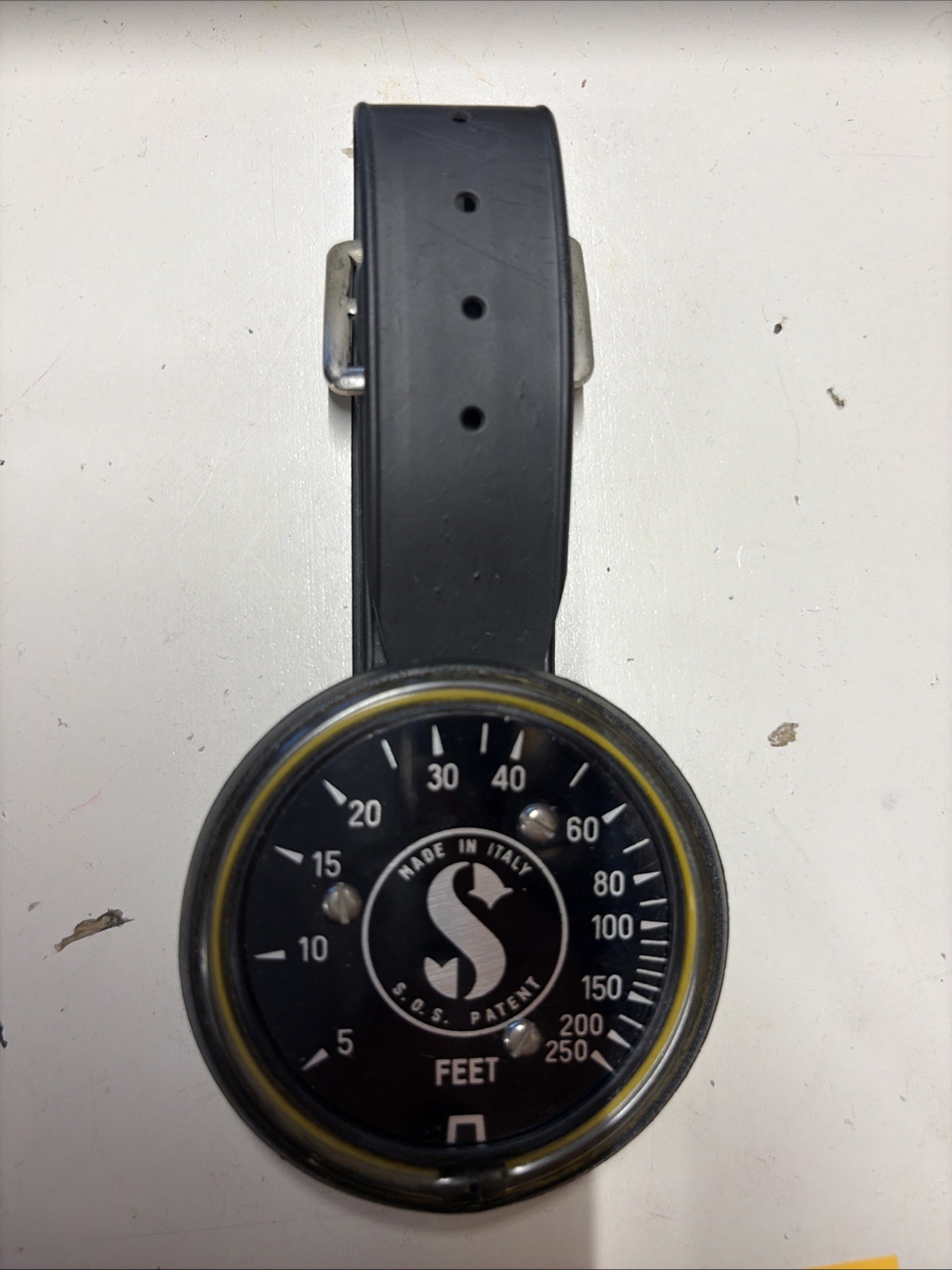 Vintage Scubapro Diver’s Wrist Depth Gauge 250 Ft Made In Italy Untested For…
