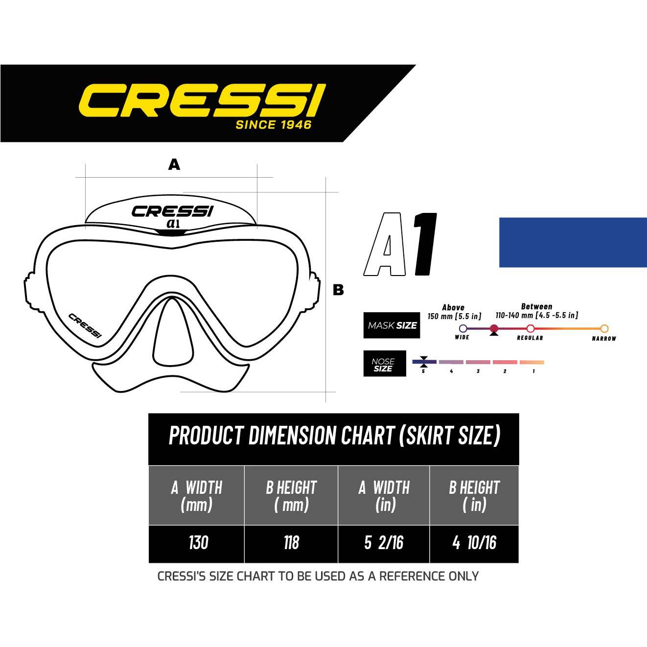 Cressi A1 Anti-Fog Mask